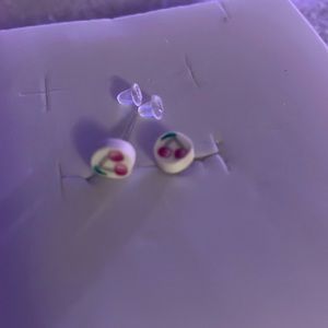 Tiny Cherry earrings